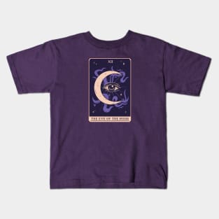 Spooky Tarot Card: The Eye of the Moon Kids T-Shirt